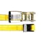 Mytee Products 2 inx27 ft Yellow Tie-Down Ratchet Strap w/ Flat Hook, 3,333, 4PK RS227x4 - alternate 2