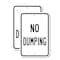 Signmission No Dumping 1, 12'' X 18'' 2 Signs, Heavy Gauge Aluminum, 2PK A-1218-2PACK-2795 - alternate 1