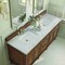 James Martin Vanities Lorelai 72''D Vanity, Mid-Century Walnut w/ Jasmine Pearl Silestone Top w/FreePower Wireless Charger 424-V72-WLT-FEJP - alternate 2