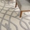 Homeroots 8' Cream And Gray Round Trellis Indoor Outdoor Area Rug 550653 - alternate 2