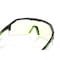 Jackson Safety Maxview+, Safety Glasses, Anti-Fog & Anti-Scratch, Amber Lens, Black/Green Frame, Half-Frame 60002 - alternate 3