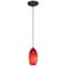 Access Lighting Merlot, Pendant, Oil Rubbed Bronze Finish, Red Sky Glass 28011-1C-ORB/RUSKY - alternate 2