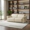 Homeroots 80" Beige Top Grain Leather Reclining Metal USB Sofa 720380 - alternate 3