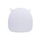 Chivari White Fabric 2" Thick Cross Back Cushion CUSHXSTRAP-WHI-AX-T - alternate 1