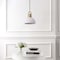 Jonathan Y Zane 9.5 in. 1-Light Modern Farmhouse Industrial Metal Dome LED Pendant, White/Brass Gold JYL9573D - alternate 2