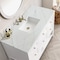 James Martin Vanities Breckenridge 48'' S Vanity, Bright White w/ Ethereal Noctis Top w/FreePower Wireless Charger 330-V48-BW-FENC - alternate 2