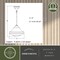 Vaxcel VAXCEL Huntley 1 Light Natural Brass Farmhouse Schoolhouse Pendant White Glass P0374 - alternate 2
