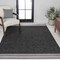 Jonathan Y Alda Modern Minimalist Mingled Solid Black/Cream 4 ft. x 6 ft. Indoor/Outdoor Area Rug TSN213A-4 - alternate 2