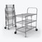 Luxor Wire Cart, Silver, 39-1/2" H, 19-1/2" L WSCC-3 - alternate 3