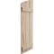 Ekena Millwork Hand Hewn 3 Board Joined Board-n-Batten w/Elliptical Top Faux Wood Shutters, 16 1/2W x 76H, PR SHUBJL16X76HHPR - alternate 2