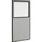 Global Industrial Interion Office Partition Panel with Partial Window, 36-1/4W x 96H, Gray 695788WGY - alternate 1
