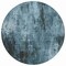 Homeroots 8' Teal Blue Gray And Ivory Round Abstract Washable Indoor Outdoor Area Rug 617670 - alternate 2