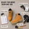 Handpoint Mens Wheat Nubuck Leather Soft Toe Work Boots-Slip Resistant Casual Safety Shoes, 7 00094EE-7 - alternate 2