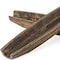 Homeroots Set of Two Dark Brown Solid Wood Boat Vanity Trays 574114 - alternate 2