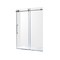 Anzzi Madam Series 76 in. x 50-54 in. Frameless Sliding Shower Door in Polished Chrome, 3/8 in Clear Glass SD-AZ13-03CH - alternate 2