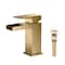 Kibi Waterfall Single Handle Bathroom Vanity Sink Faucet, Pop Up Drain C-KBF1004BB - alternate 1