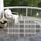 Homeroots 8' Black Gray And Brown Round Plaid Washable Indoor Outdoor Area Rug 597543 - alternate 2