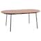Leisuremod Oval 70.9 in W, 29.5 in L, MDF/Steel, Walnut TT70WN - alternate 1