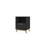 Homeroots Modern Black And Natural Flair Night Stand 389033 - alternate 2