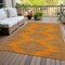 Homeroots 3' X 5' Orange And Blue Geometric Washable Indoor Outdoor Area Rug 598764 - alternate 2