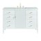 James Martin Vanities Myrrin 48in Vanity, Bright White w/ 3 CM Eternal Jasmine Pearl Silestone Top 485-V48-BW-FEJP - alternate 1