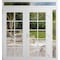 Vdomdoors Front Exterior Prehung Metal-Plastic Double Doors Clear Glass / MANUX 8100 White Silk / Office Comm MANUX8100DEXD-WS-W72+14xH80+14-LH-I - alternate 1