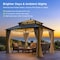 Sunjoy 12x10 Kingston PC Top Rectangular Gazebo A10204381000 - alternate 4