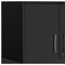 Homeroots 28" Black Wall mounted Accent Cabinet With Four Shelves 546370 - alternate 3
