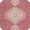Homeroots 8' Blush Gray And Beige Round Oriental Washable Indoor Outdoor Area Rug 598390 - alternate 3