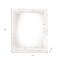 Homeroots 8" x 8" White Solid Wood Tabletop Picture Frame 380319 - alternate 2