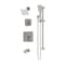 Symmons Duro HydroMersion Double Handle Tub and Shower Trim Kit with Hand Spray (Valve Not Included) 3696STN15TRM - alternate 1