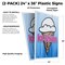 Signmission Ice Cream, Plastic Signs Only 24 Inch x 36 Inch, Corrugated Plastic, 2PK CSB-2436-2PACK-Ice Cream 1 - alternate 2