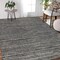 Homeroots 6' X 9' Brown and Ivory Striped Stain Resistant Indoor Outdoor Area Rug 531673 - alternate 2