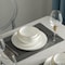 Dinewares Perlaceo Luxurious Collection of 16-Piece White with Gold Rim Bone China Dinnerware Set - QI004761.16 - alternate 3