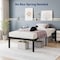 Simple Deluxe Twin Size Bed Frame, 14 Inch Platform Bed No Box Spring Needed, Sturdy Metal Bed Frame Twin Size, S 3A88FNBFRATWIN14BLK - alternate 2