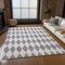 Homeroots 8' X 10' Purple And Lilac Geometric Washable Indoor Outdoor Area Rug 577100 - alternate 3