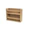 Homeroots Wall Mounted 13.13in Wood Spice Rack 478231 - alternate 1