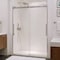 Anzzi Stellar 51 to 54 in. x 76 in. Sliding Frameless Shower Door in Brushed Nickel with Tempered Glass SD-FRLS05903BN - alternate 1