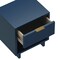 Manhattan Comfort Elara 18 in Solid Wood Nightstand in Midnight Blue (1-Drawer) NS1794-4 - alternate 1