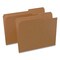 Pendaflex Reinforced Top-Tab File Folders, 2/5-Cut Tabs, Letter, Brown Kraft, 100PK RK1522/5RE - alternate 1