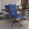 Leisuremod Harris High-Back Faux Leather Office Chair with Gold Frame, Navy Blue HOTG19BUL - alternate 2