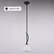 Vaxcel Willowbrook Mini Pendant Light, Matte Black, Frosted White Glass, 8-In. Wide P0461 - alternate 2