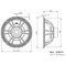 B And C 21-in Woofer w/4 Ohms Impedance & 3400 Watts Continuous Power Handling Capacity & Neodymium Magnet 21DS115-4 - alternate 2