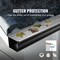 Vevor Gutter Guard 5 in Wide 104 ft Length Cover Mesh Leaf Debris Protection 5in-104 - alternate 3
