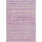 Homeroots 3' X 5' Mauve Striped Washable Indoor Outdoor Area Rug 607956 - alternate 2