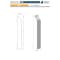 Reso Radiata pine, White, 96 in L, 0.56 in H, 4.25 in W, Primed RMB-620-96-5 - alternate 2