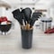 Megachef Black Silicone and Wood Cooking Utensils, Set of 12 MGSP-590 - alternate 2