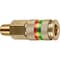 Tru-Flate Combo-Coupler 1/4'' MNPT Brass Coupler 13-513 - alternate 1