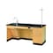 Diversified Spaces Teachers Desk Instructors Desk, ADA, 72" x 30" x 34", 30" D X 34" H, 72" W X Red Oak 1214K-L-ADA - alternate 1