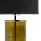 Homeroots 22" Green Glass LED Table Lamp With Black Drum Shade 528692 - alternate 3
